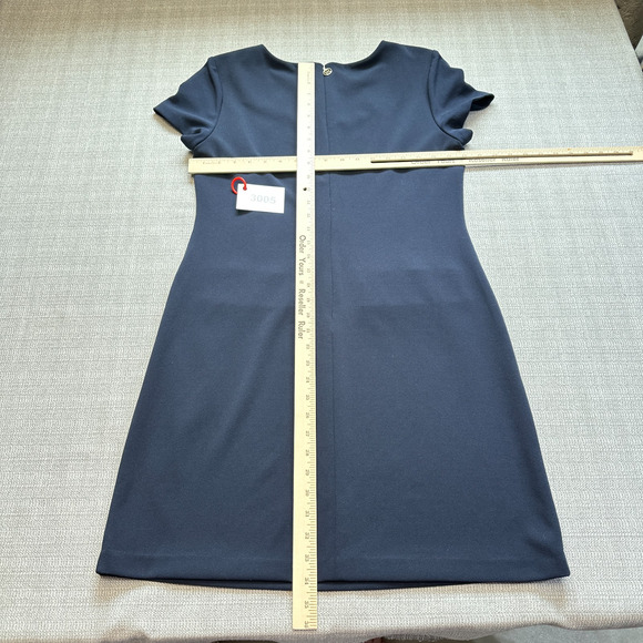 Tommy Hilfiger Dress Womens size 10 Blue Mod Retro Style Preppy‎ Officecore - Picture 6 of 9